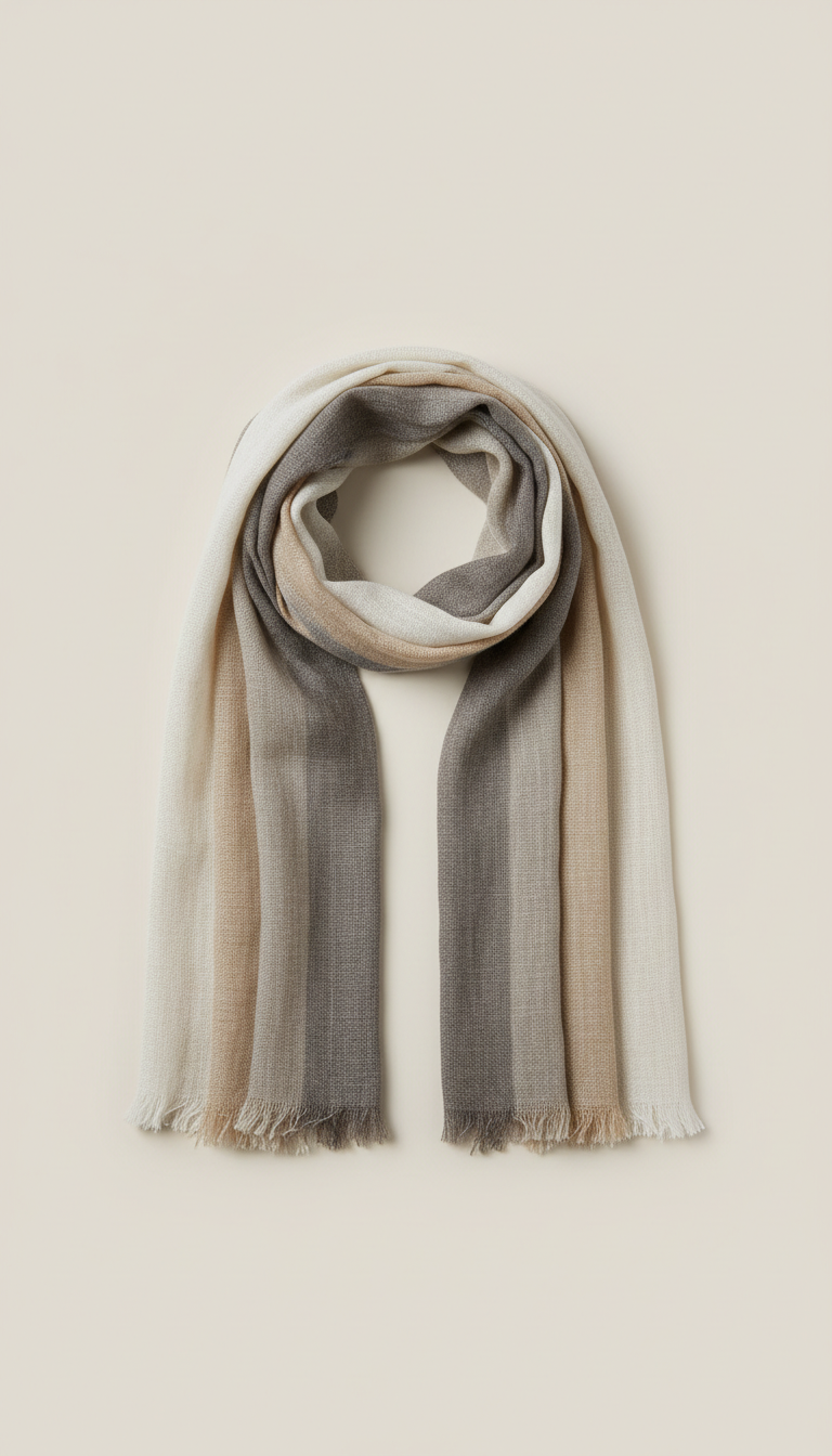 Handmade linen scarf